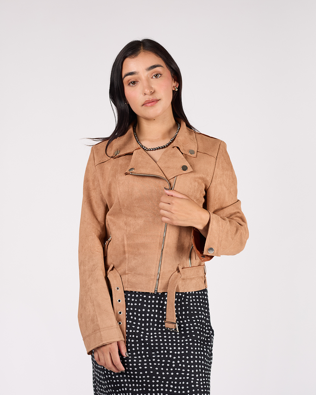 CHAMARRA BIKER GAMUZA