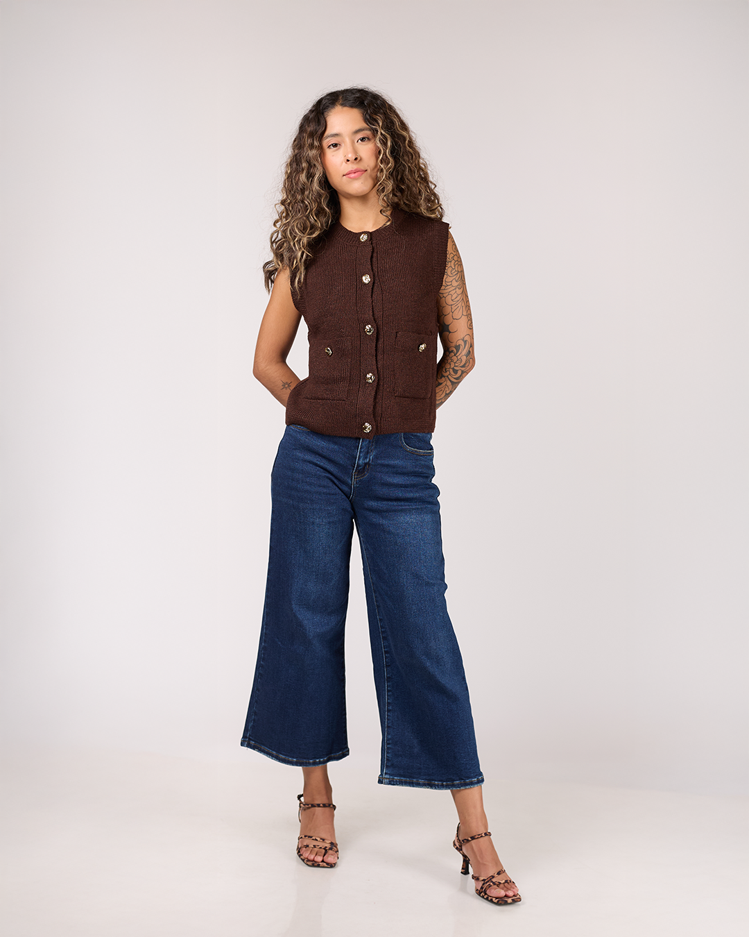 JEANS WIDE LEG ANKLE