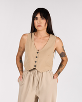 TOP CHALECO DE RAYAS