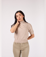 BLUSA DE CUELLO MANGA 3/4