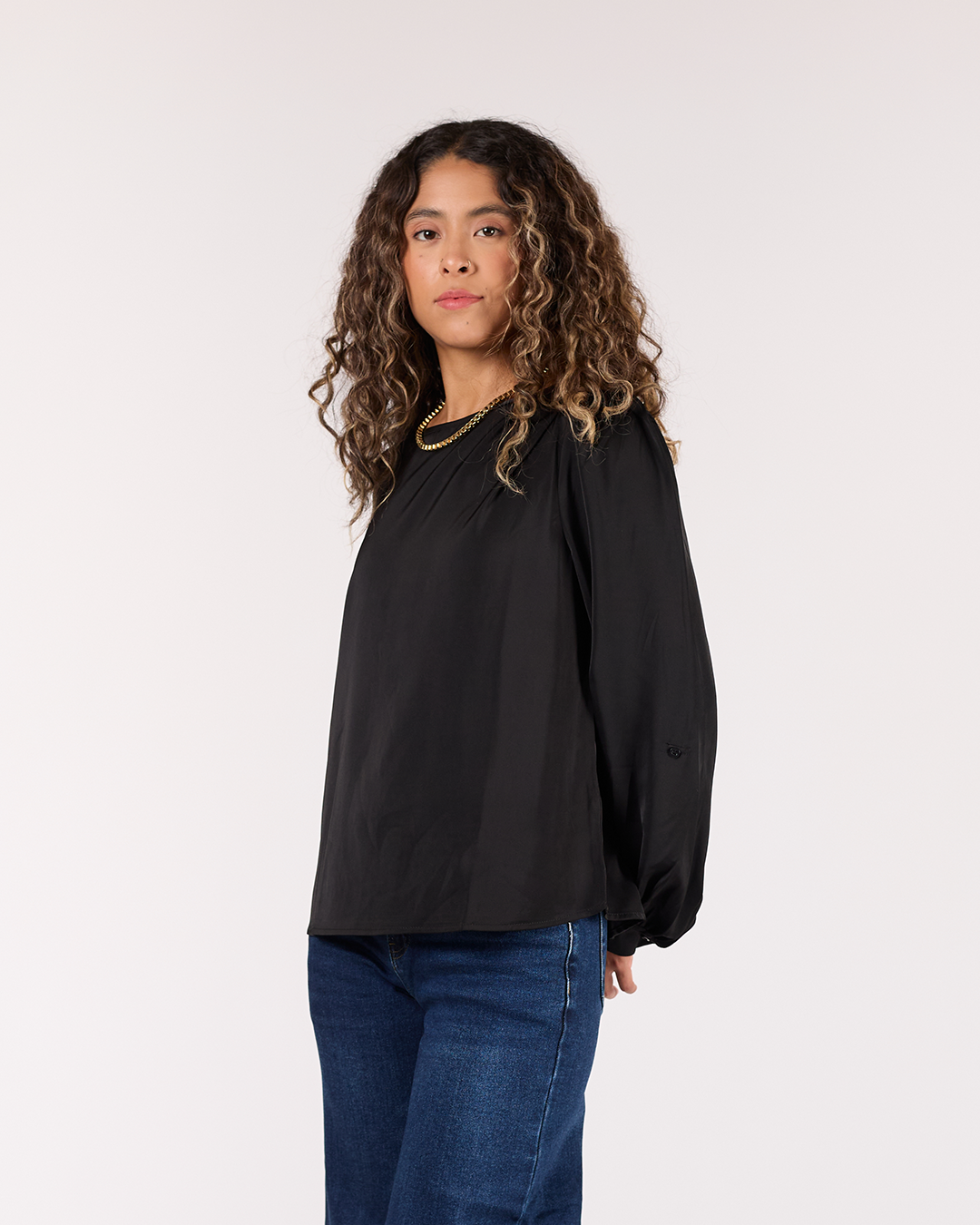 BLUSA CASUAL MANGA LARGA