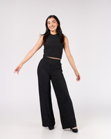 CONJUNTO BRILLOS TOP SIN MANGAS